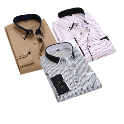 Men 100% Cotton Half-sleeve Formal Shirt (Pack of 3) – Menhustle